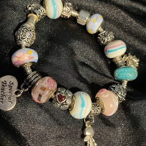 MURANO GLASS & 925 SILVER “SPECIAL TEACHER BRACELET